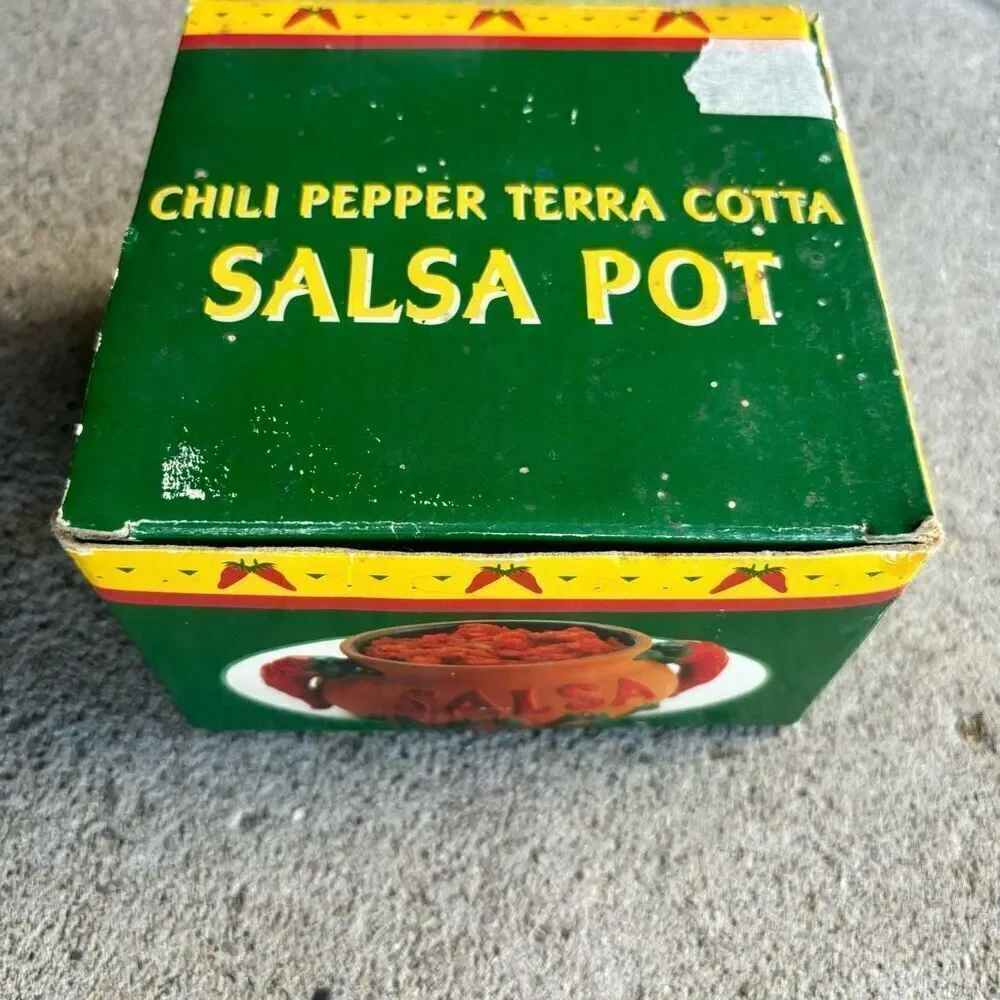 Giftco Chili Pepper Terra Cotta Salsa Pot *New*